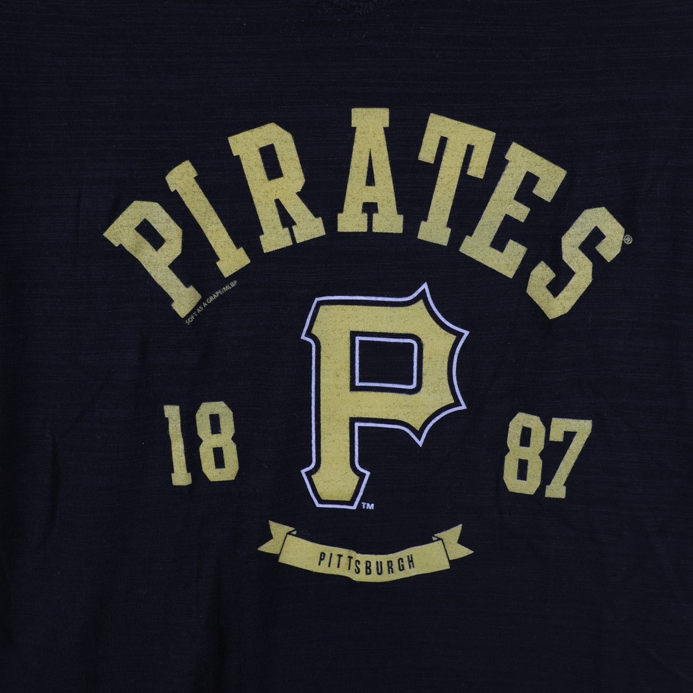 Pittsburgh Pirates Shirt Womens Small MLB Baseball 1887 Soft As A Grape Tee - Picture 2 of 8